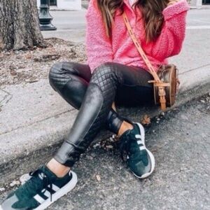 Spanx Shape Quilted Faux “Leather” Leggings